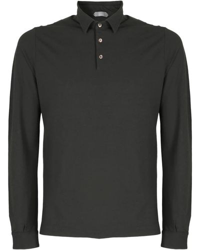 Zanone Tops > polo shirts - Noir