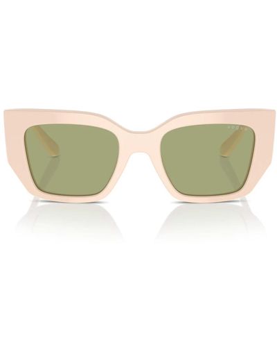 Vogue Geometrico irregolare occhiali sole - Verde