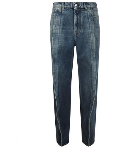 Y. Project Jeans de pierna ancha cintura alta - Azul