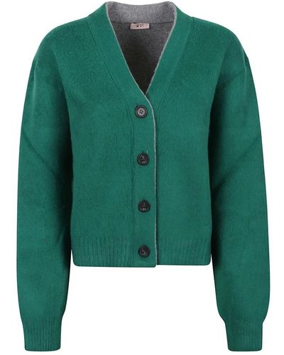 N°21 Knitwear > cardigans - Vert