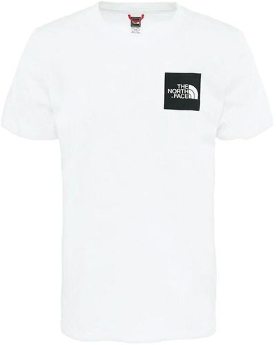 The North Face Klassisches baumwoll t-shirt - Weiß