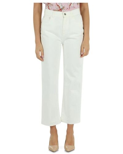 Marella Jeans > cropped jeans - Blanc