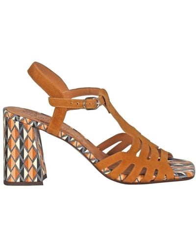 Chie Mihara Shoes > sandals > high heel sandals - Marron