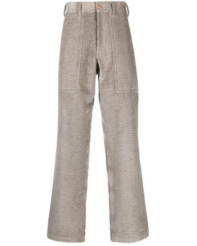 Giorgio Armani Trousers > wide trousers - Gris