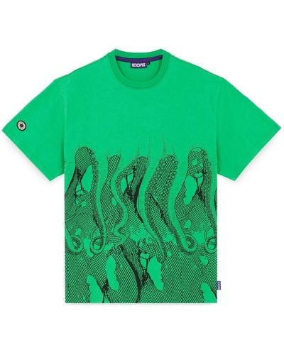 Octopus Fishnet tee grün baumwolle frühling/sommer