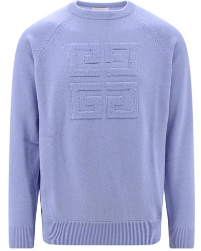 Givenchy Luxuriöser 4g-motiv-kaschmir-sweatshirt - Blau