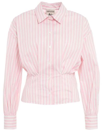 Semicouture Bekleidung shirt rose ss24 - Pink