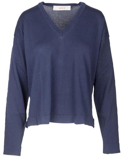 Jucca V-neck knitwear - Blau