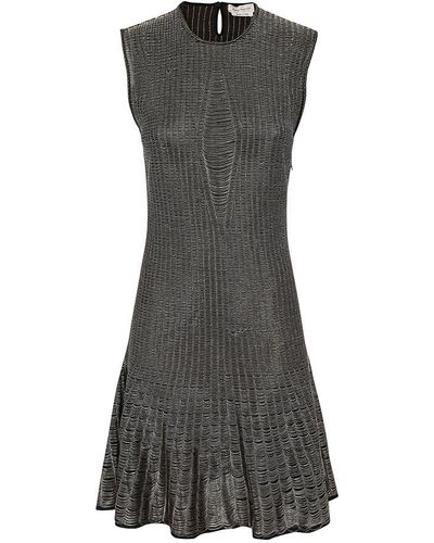 Alexander McQueen Short Dresses - Grey