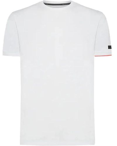 Rrd Weißes stretch-pique-t-shirt