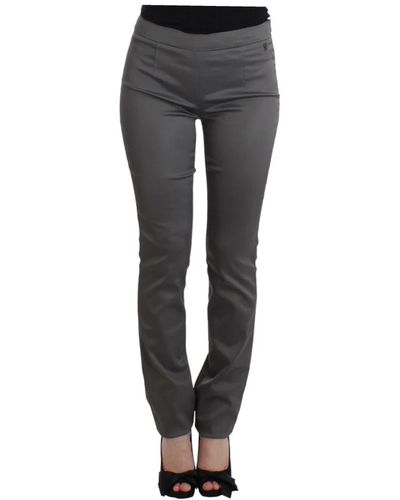 John Galliano Trousers > slim-fit trousers - Gris