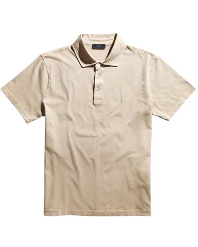 Fay Frosted jersey polo - Natur