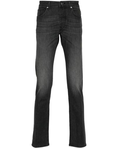 Incotex Jeans > slim-fit jeans - Noir