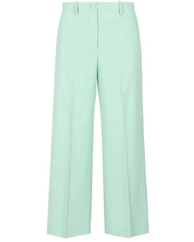 Erika Cavallini Semi Couture Wide trousers - Verde