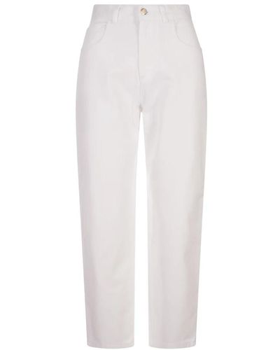 Moncler Trousers > straight trousers - Blanc