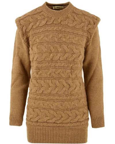 Akep Round-Neck Knitwear - Brown