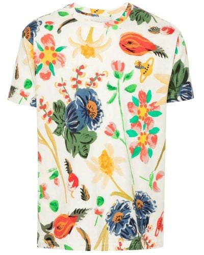 Vivienne Westwood T-shirt e polo in cotone organico con stampa folklore - Bianco
