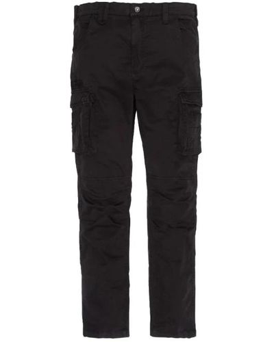 Schott Nyc Trousers > slim-fit trousers - Noir