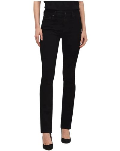7 For All Mankind Jeans kimmie straight neri - Nero