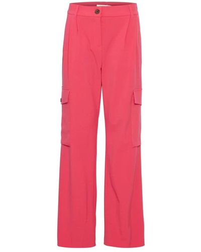 B.Young Wide Trousers - Pink