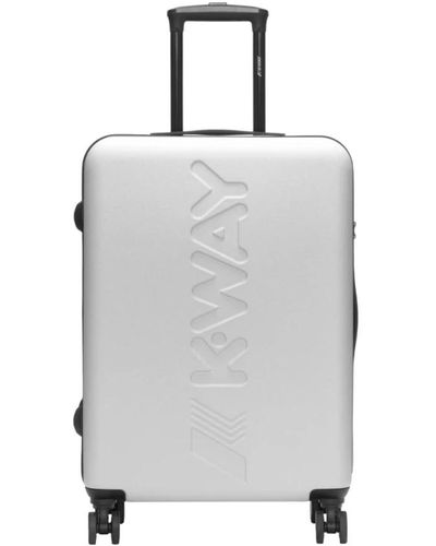 K-Way Starrer reisekoffer mit vier rädern - Grau