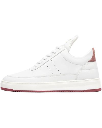 Filling Pieces Low top bianco brownrose - Blanco