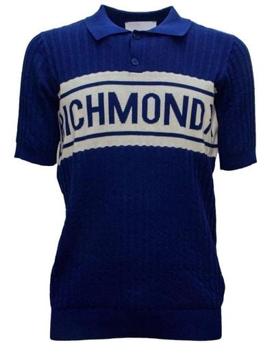 John Richmond Polo Shirts - Blue