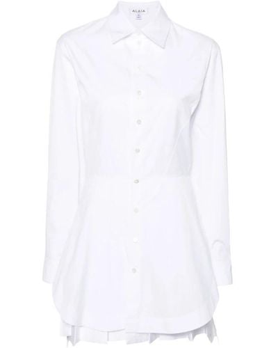 Alaïa Shirt Dresses - White