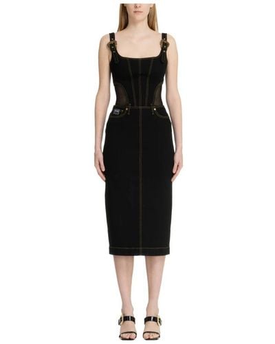 Versace Midi Dresses - Black