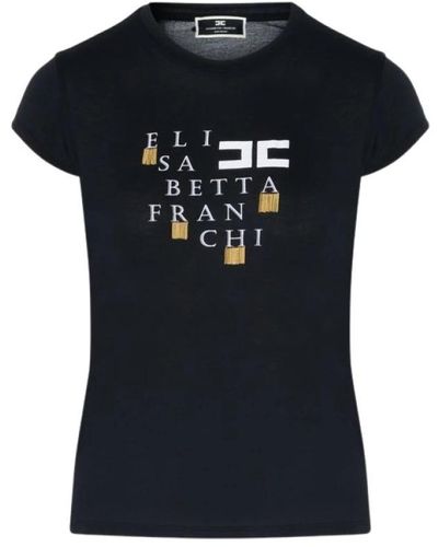 Elisabetta Franchi T-shirts - Negro
