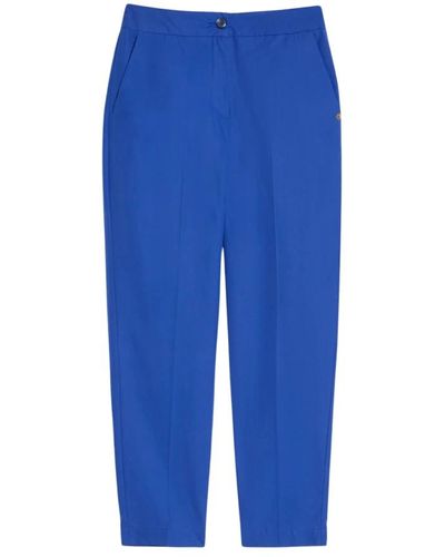 Pennyblack Slim popeline pantalones a rayas - Azul