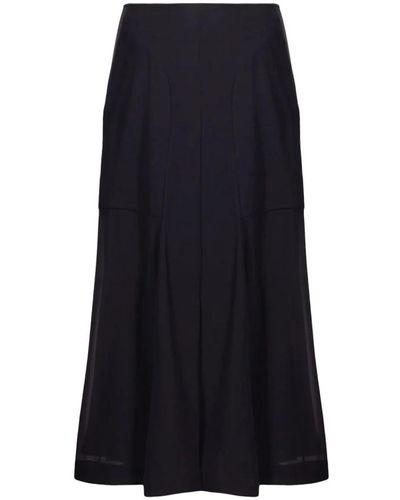 Ferragamo Falda negra mujer elegante adulto - Azul