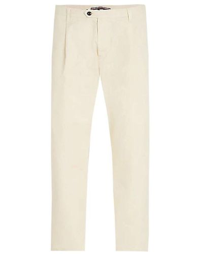 Tommy Hilfiger Slim-Fit Trousers - Natural