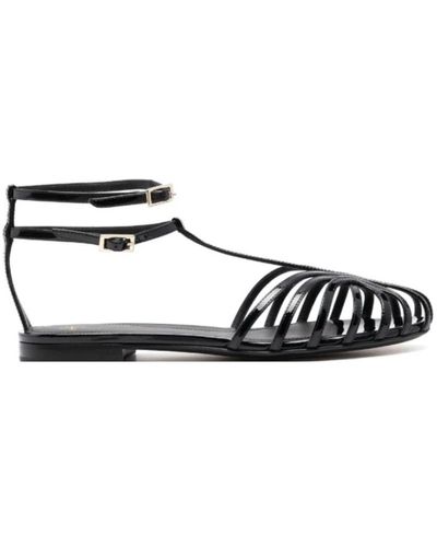 ALEVI Flat Sandals - Black