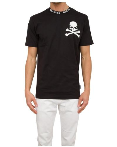 Philipp Plein Skull&bones rundhals t-shirt schwarz