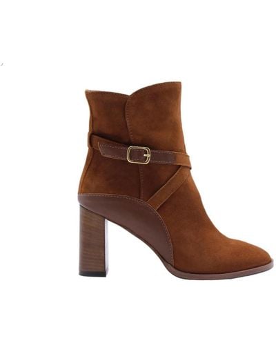 DONNA LEI Shoes > boots > heeled boots - Marron