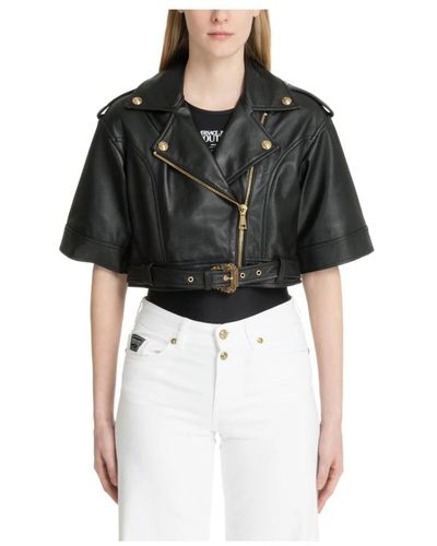 Versace Leather Jackets - Black