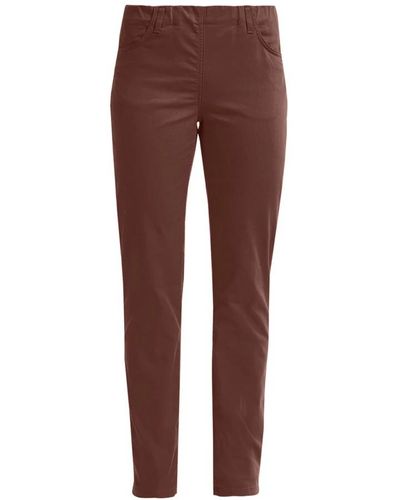 LauRie Trousers > slim-fit trousers - Marron