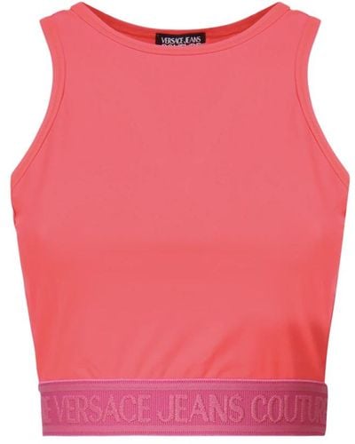 Versace Jeans Couture Sleeveless Tops - Pink