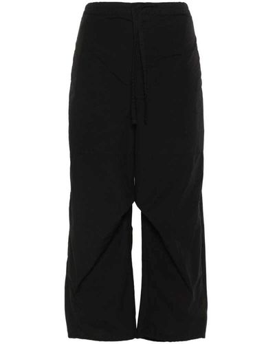 Lemaire Trousers > cropped trousers - Noir