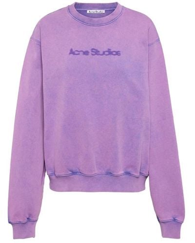 Acne Studios Lila blurred logo sweatshirt