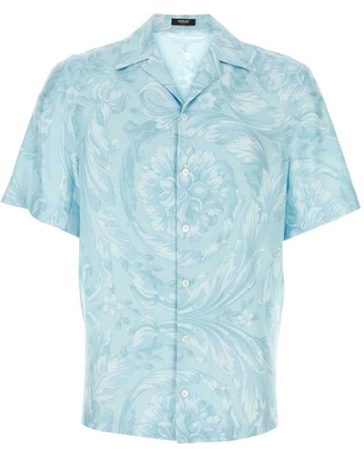 Versace Shirts > short sleeve shirts - Bleu