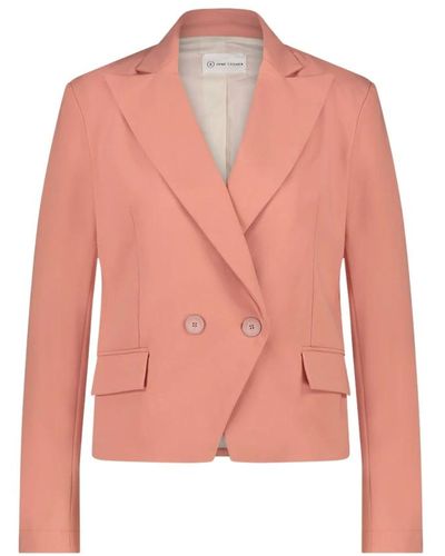 Jane Lushka Moderner blazer aus technischem jersey - Pink