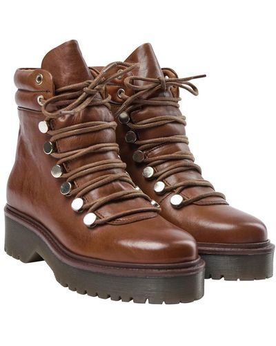 Mos Mosh Lace-Up Boots - Brown