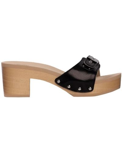 Scholl Schwarze sandalen für stilvolle füße - Braun
