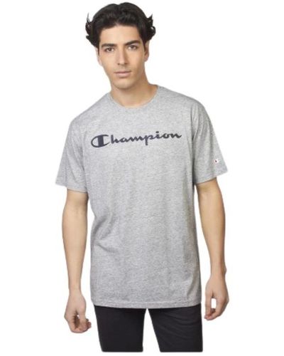 Champion Leichtes baumwoll t-shirt - Grau