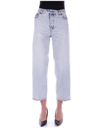 Haikure Cropped Jeans - Blue