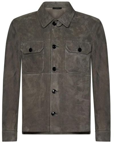 Tom Ford Leather Jackets - Green