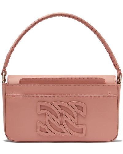 Casadei C-chain Leather Shoulder Bag - Pink