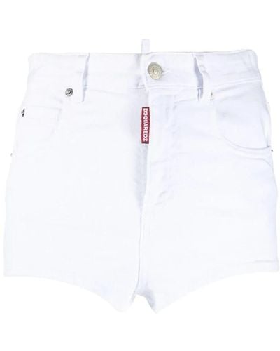 DSquared² Shorts > denim shorts - Blanc